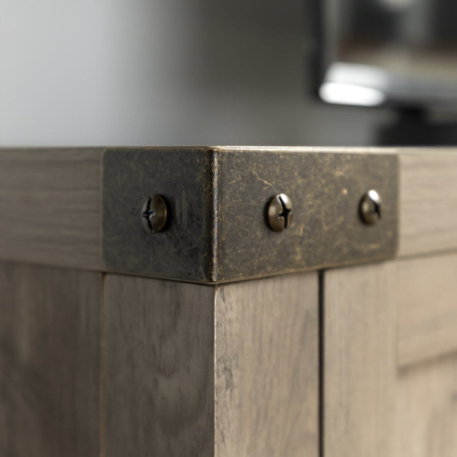 Foster Grey Wood Effect TV Unit with Open Shelves & Cupboards - TV's up to 65"