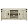 Foster Light Wood Effect TV Unit with Open Shelves &amp; Cupboards - TV&#39;s up to 60&quot;