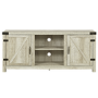 Foster Light Wood Effect TV Unit with Open Shelves & Cupboards - TV's up to 60"