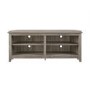 Foster Grey Wood Effect Corner TV Unit with Open Shelves - TV's up 60"