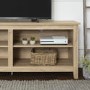 Foster Wood Effect TV Unit with 4 Open Shelves