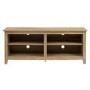 Foster Wood Effect TV Unit with 4 Open Shelves