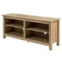 Foster Wood Effect TV Unit with 4 Open Shelves