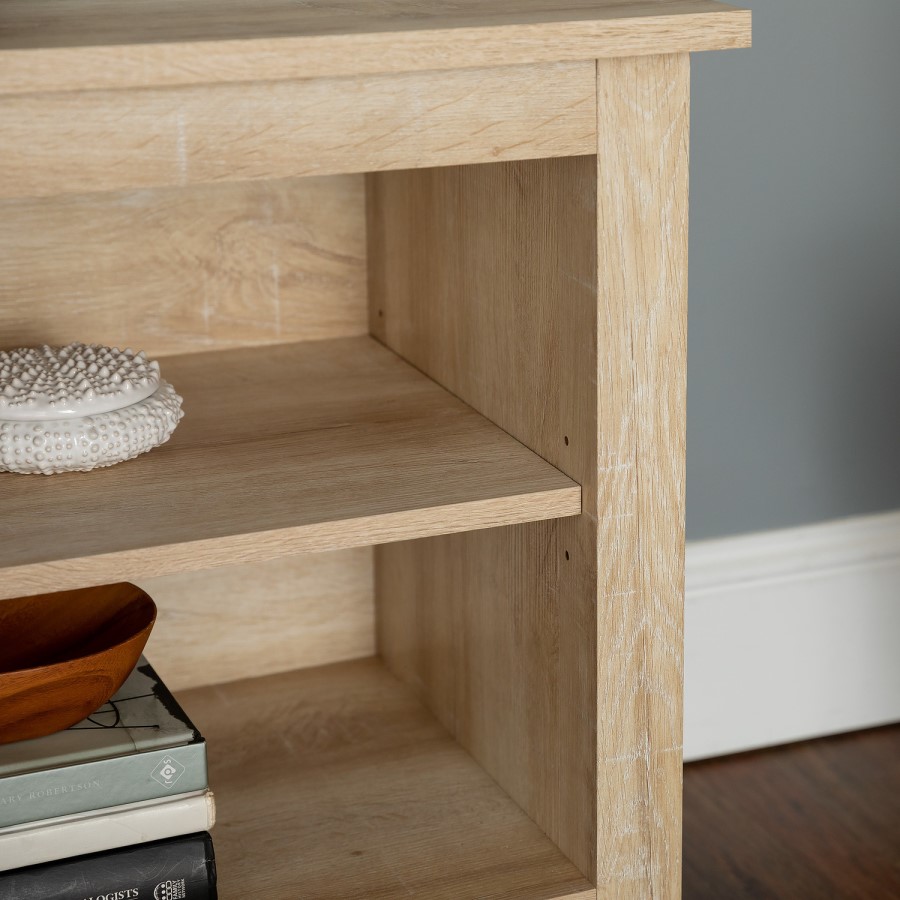 Foster Light Oak TV Unit with 4 Open Shelves -TV's up to 60"