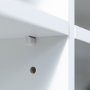 White Wooden TV Unit with Storage - Foster - TV's up to 60"