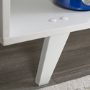 White Wooden TV Unit with Storage - Foster - TV's up to 60"