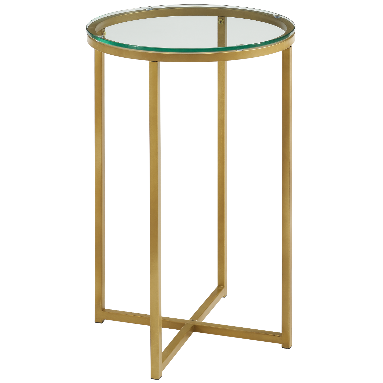 Foster Gold Side Table With Tempered Glass Top Furniture123 Foster Gold Side Table With Tempered Glass Top Furniture123