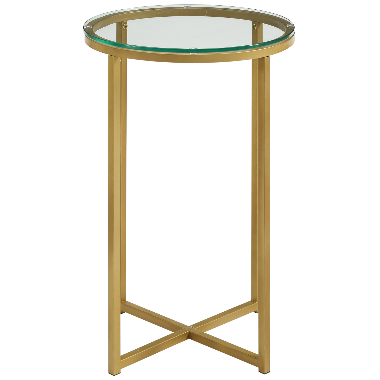 Tall gold side deals table