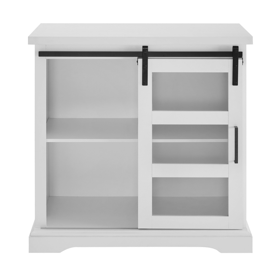 White Wood Effect Sideboard with Storage - Foster