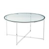 Small Round Glass Top Coffee Table - Foster