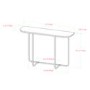 Foster White Marble Console Table with Gold Base