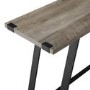Foster Grey Wooden Effect Console Table with Metal Base
