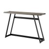 Foster Grey Wooden Effect Console Table with Metal Base