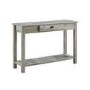 Foster Grey Wooden Effect Console Table with Drawer & Shelf