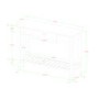 Foster Grey Wooden Effect Console Table with Drawer & Shelf