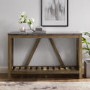 Foster Wooden Effect Console Table with Shelf