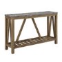 Foster Wooden Effect Console Table with Shelf