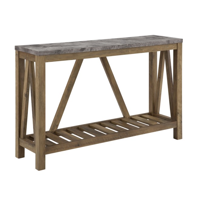 Foster Wooden Effect Console Table with Shelf