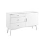 White Solid Wood Sideboard with Storage - Foster