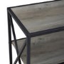 Grey Wooden Effect Bookcase with 3 Shelves - Foster