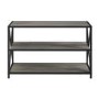 Grey Wooden Effect Bookcase with 3 Shelves - Foster