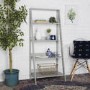Grey Painted Wooden Effect Bookshelf with 4 Shelves - Foster
