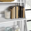 White Painted Wood Effect Bookcase with 4 Shelves - Foster