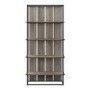 Rustic Wooden Effect Bookshelf with Metal Frame - Foster