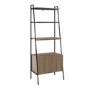 Foster Brown Wood Effect Bookcase with Lower Cupboard