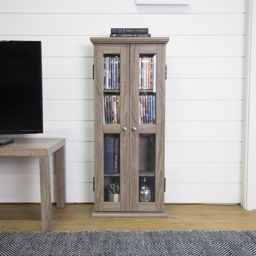 Foster Wood Effect Display Cabinet