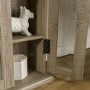 Foster Wood Effect Display Cabinet
