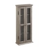 Foster Wood Effect Display Cabinet