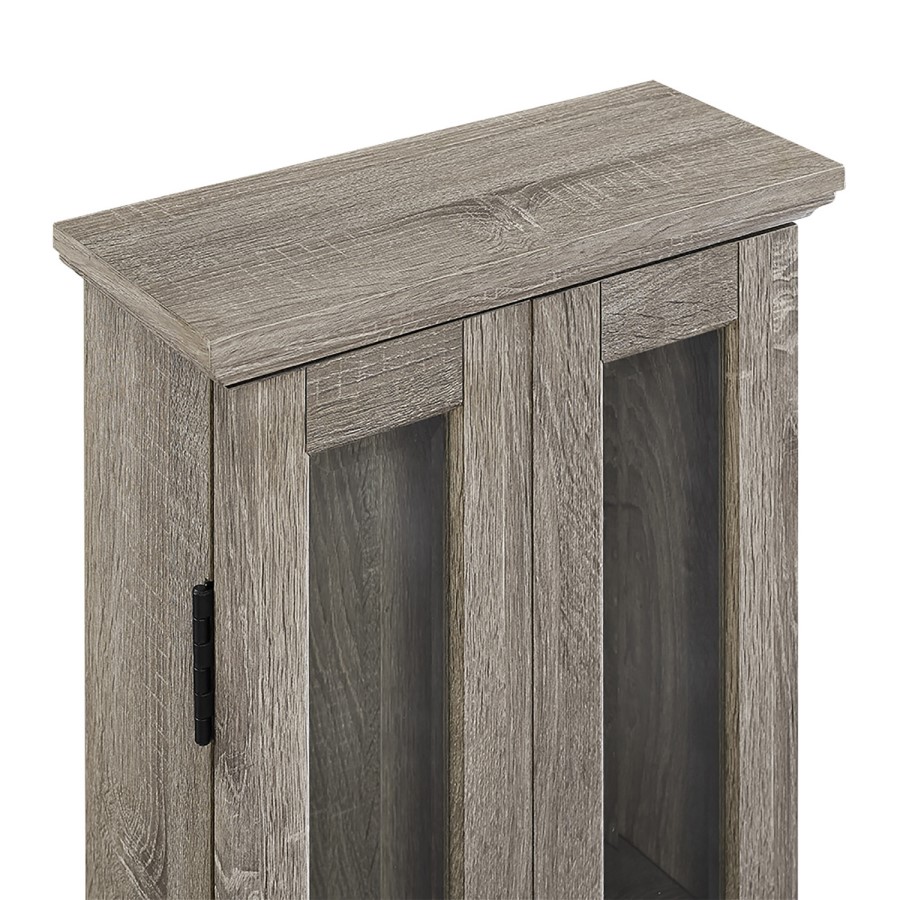 Foster Wood Effect Display Cabinet