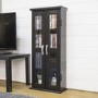 Foster Black Wood Effect Display Cabinet