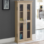 Foster Light Wood Effect Display Cabinet