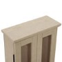 Foster Light Wood Effect Display Cabinet