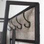 Grey Coat Rack with Storage - Foster