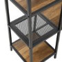 Brown Wood Effect Hallway Unit with Storage - Foster