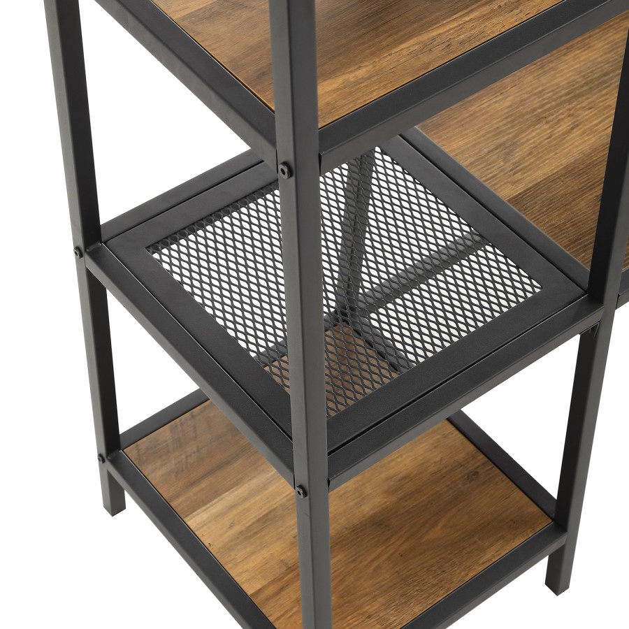 Brown Wood Effect Hallway Unit with Storage - Foster