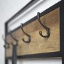 Brown Wood Effect Coat Rack with Storage - Foster