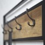 Brown Wood Effect Coat Rack with Storage - Foster