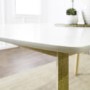 Foster White Solid Wood Dining Table