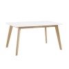 Foster White Solid Wood Dining Table