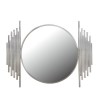 Aurora Boutique Silver Mirror with Chrome Design
