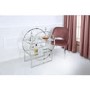 Aurora Boutique Round Steel & Glass Shelving Display Cabinet