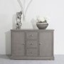 Harvey 3 Drawer 2 Door Sideboard in Taupe