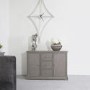 Harvey 3 Drawer 2 Door Sideboard in Taupe