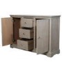 Harvey 3 Drawer 2 Door Sideboard in Taupe