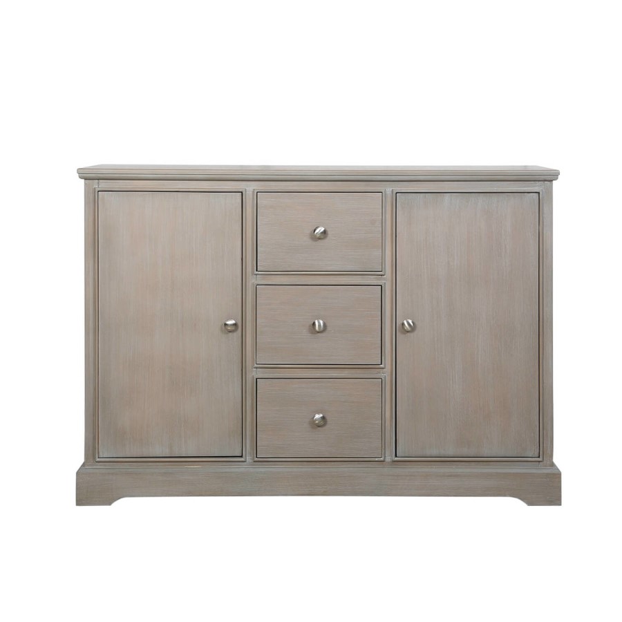 Harvey 3 Drawer 2 Door Sideboard in Taupe