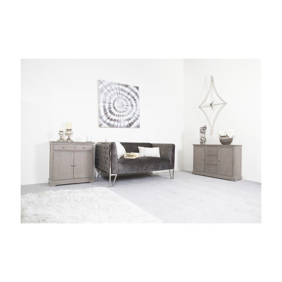Harvey 2 Drawer 2 Door Sideboard in Taupe